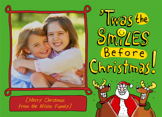 Smiles Before Christmas Ecard Cover