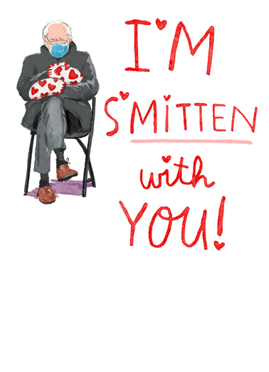 Smitten Bernie For Him Ecard Cover