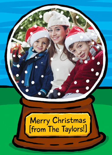 Snow Globe Christmas Ecard Cover