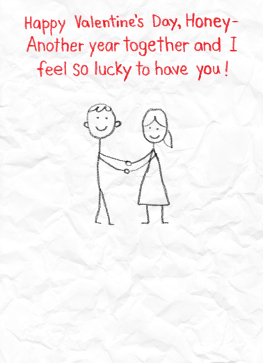 So Lucky (VAL) For Husband Ecard Cover