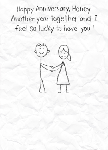 So Lucky For Husband Ecard Cover