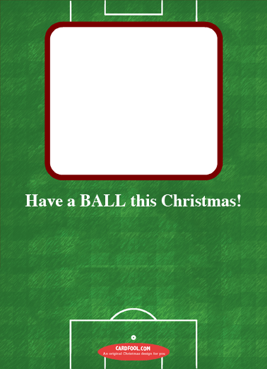 Soccer-vert Christmas Card Inside