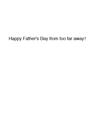 Social Distancing Dad Father's Day Ecard Inside