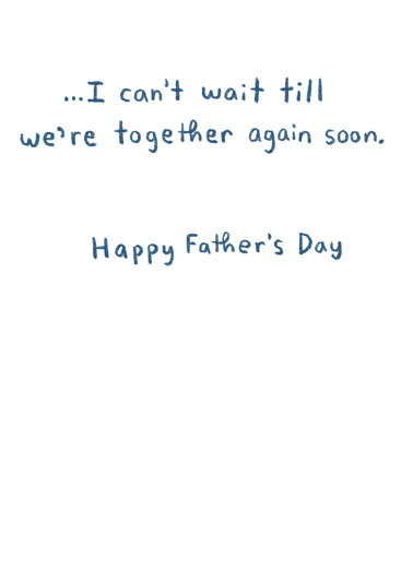 Sorry Late Father's Day Card Inside