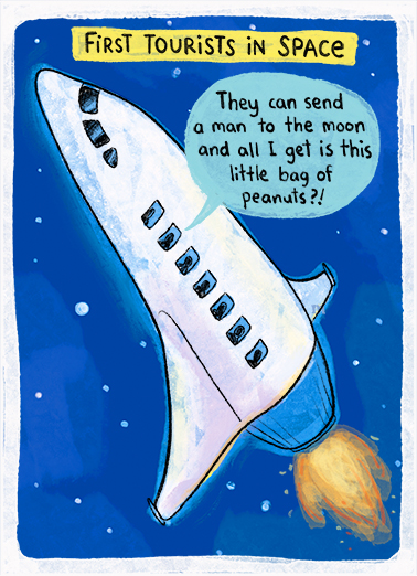 Space Tourist Cartoons Ecard Cover