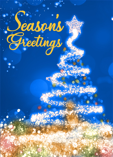 Sparkle Tree (V) Christmas Card Cover