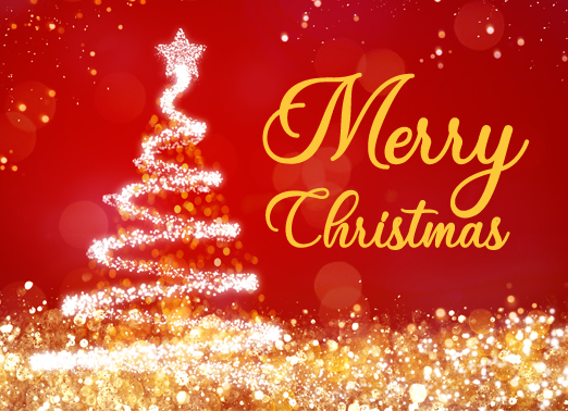 Sparkle Tree Christmas Card Cover