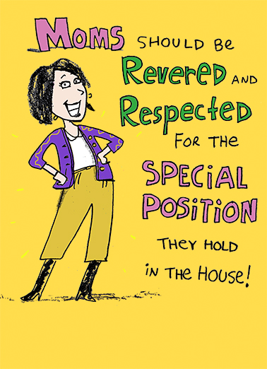 Special Position For Any Mom Ecard Cover