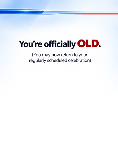 Special Report Birthday Card Inside