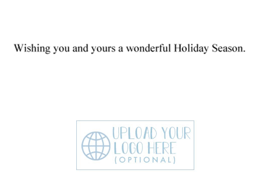 Spotted Light Trees Christmas Card Inside