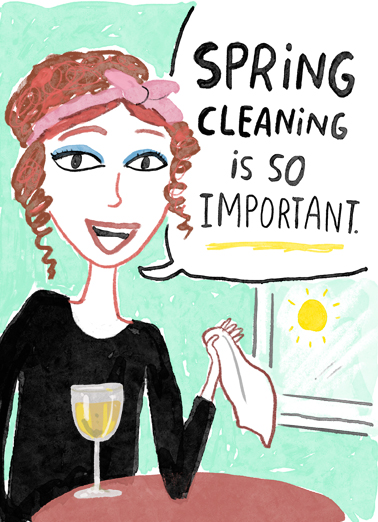 Spring Cleaning Tim Ecard Cover