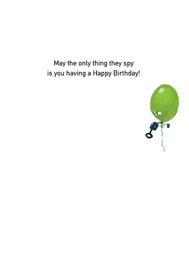 Spy Balloons Birthday Ecard Inside
