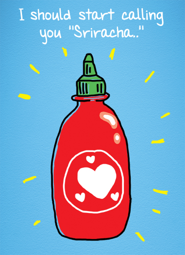Sriracha (VAL) Illustration Ecard Cover