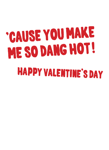 Sriracha Valentine's Day Card Inside