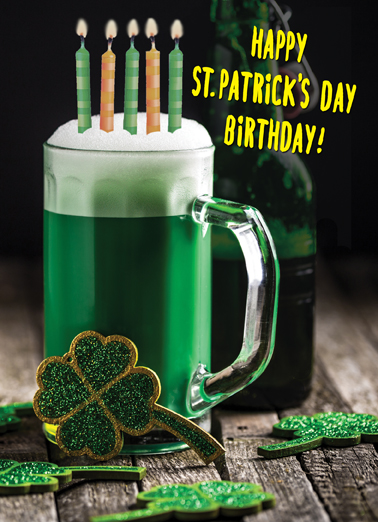 St Pat Bday St. Patrick's Day Card Cover