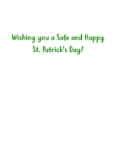 St Pat Mask St. Patrick's Day Card Inside