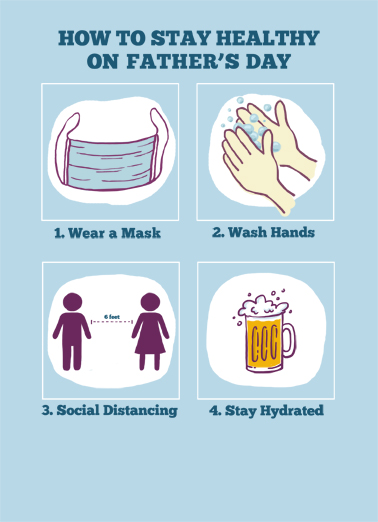 Stay Healthy FD Drinking Card Cover