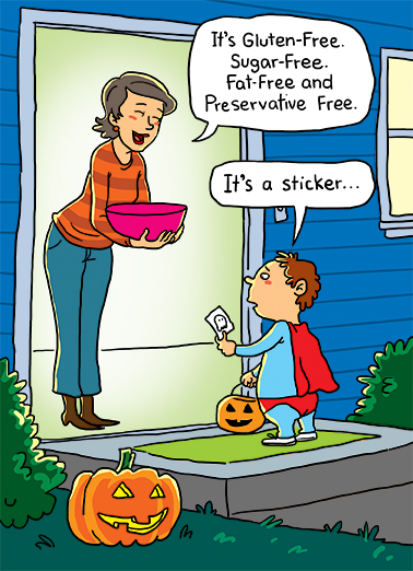 Sticker Halloween Ecard Cover