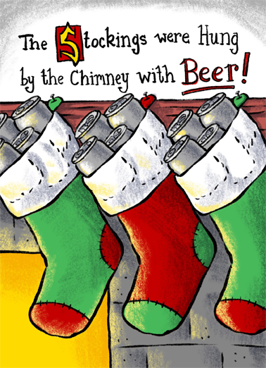 Stockings Beer  Ecard Cover