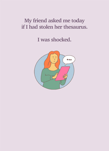 Stole Thesaurus  Ecard Cover