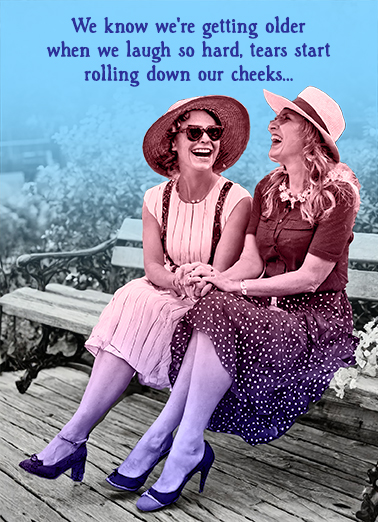 Streaming Legs Birthday Card Cover