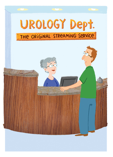Streaming Service Humorous Card Cover
