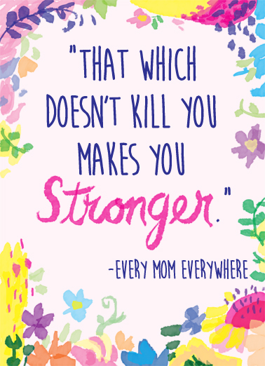 Stronger Mother's Day Card Cover