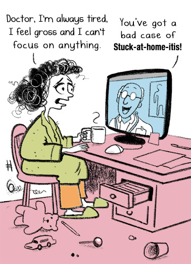 Stuck At Home Coronavirus Ecard Cover