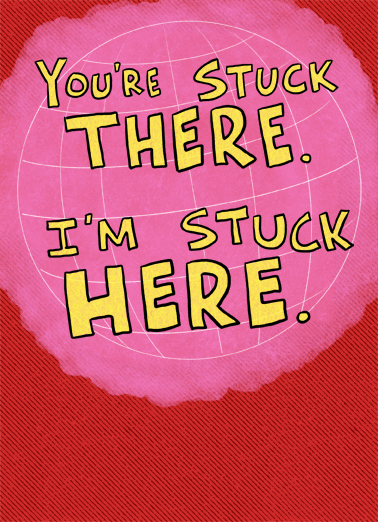 Stuck There VAL Lettering Card Cover