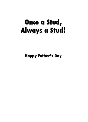 Studly Magazine fd Father's Day Card Inside