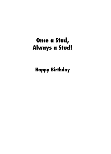 Studly Magazine Funny Card Inside