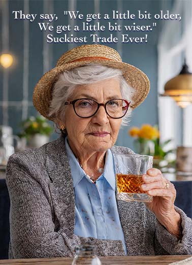 Suckiest Trade Birthday Ecard Cover