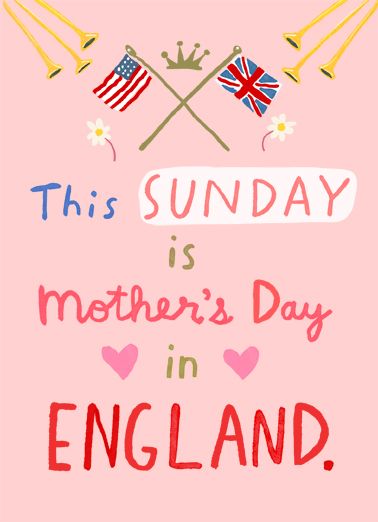 Sunday in England Mother's Day Ecard Cover
