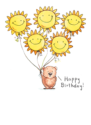 Sunshine and Smiles Cute Ecard Cover
