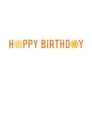 Sunshine Birthday Ecard Inside