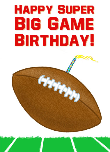 Super Big Game  Ecard Cover