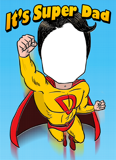 Super Dad Superhero Ecard Cover