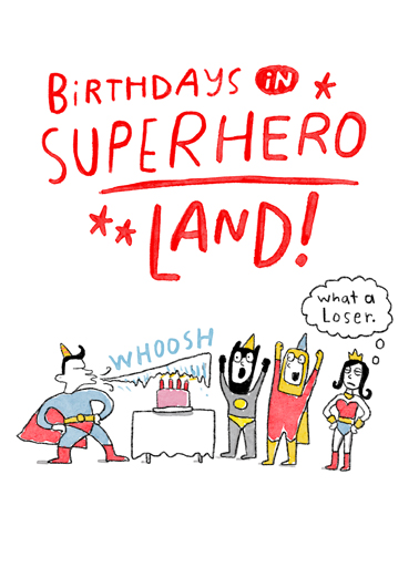 Superhero Birthdays  Ecard Cover