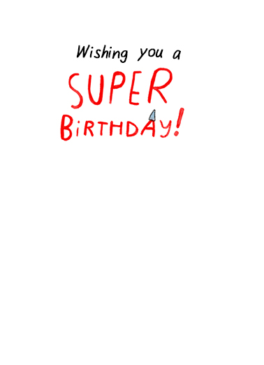 Superhero Birthdays Birthday Ecard Inside