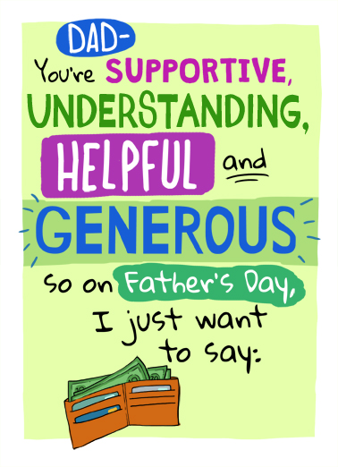 Supportive Dad Megan Ecard Cover