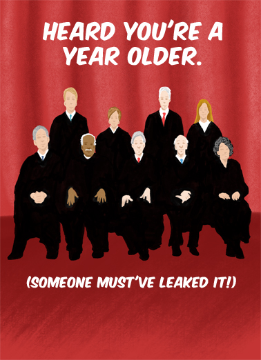 Supreme Court Leak For Anyone Card Cover