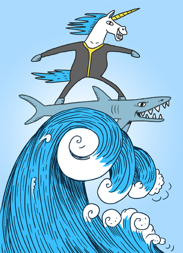 Surfing Back to School Tim Ecard Cover