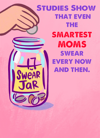 Swear Jar Mother's Day Card Cover