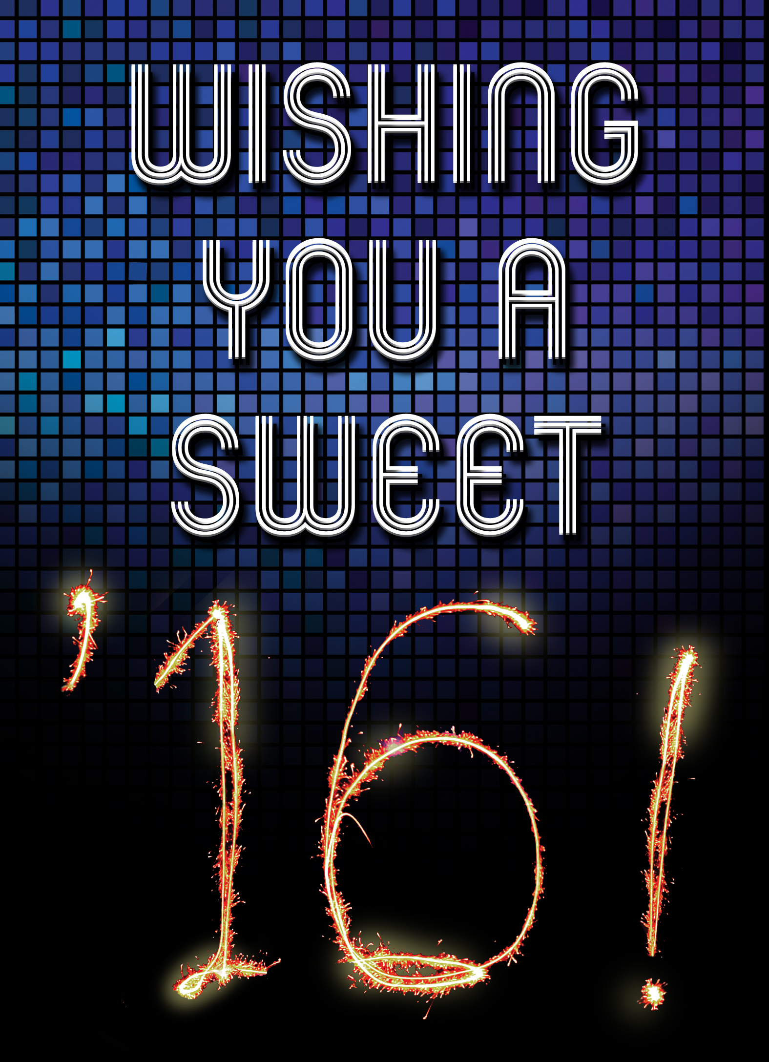 Sweet 16 5x7 greeting Card Cover