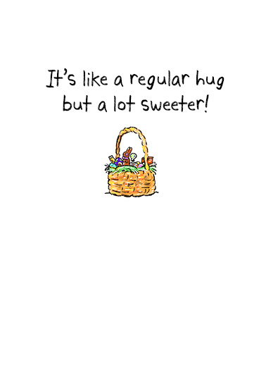 Sweet Easter Hug  Ecard Inside