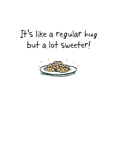 Sweet Father's Day Hug  Ecard Inside