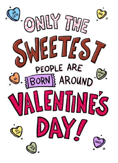 Sweet Feb Bday Illustration Card Cover