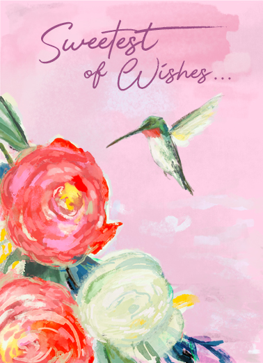 Sweet Hummingbird Mothers Day Uplifting Cards Ecard Cover