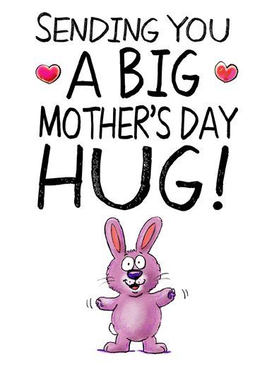 Sweet Mother's Day Hug Hug Card Cover