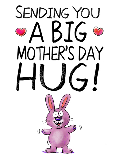 Sweet Mother's Day Hug Cute Card Cover